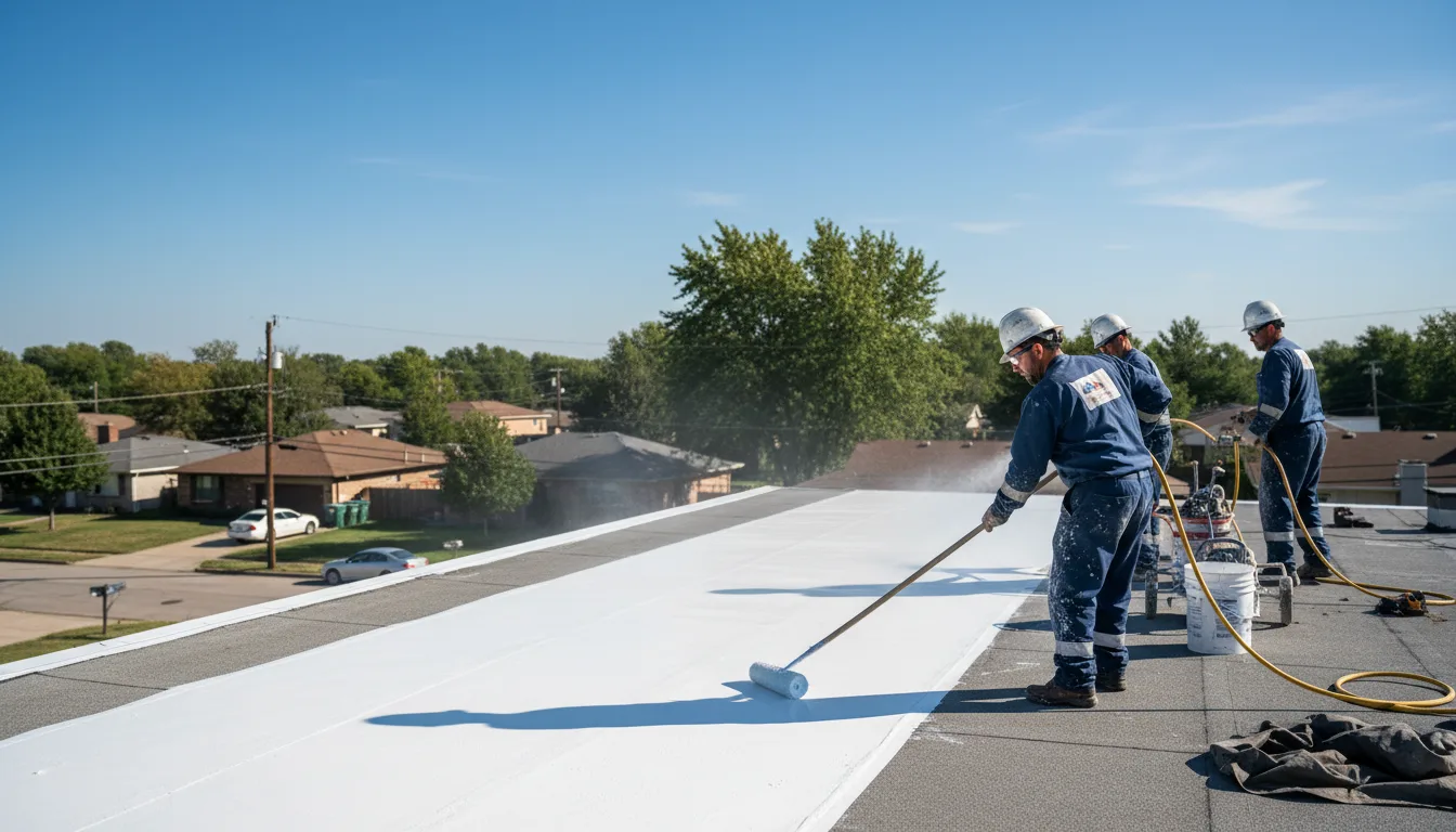 Commercial roof coating in Sterling, MI near me